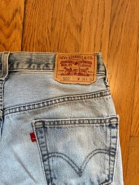 Levi's 505 Light Blue Jeans - Mens 31x30 - distressed but great vintage find!